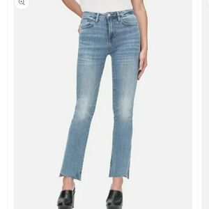  frame Denim Le Crop Mini Boot Cascade Hem Jeans Size 29